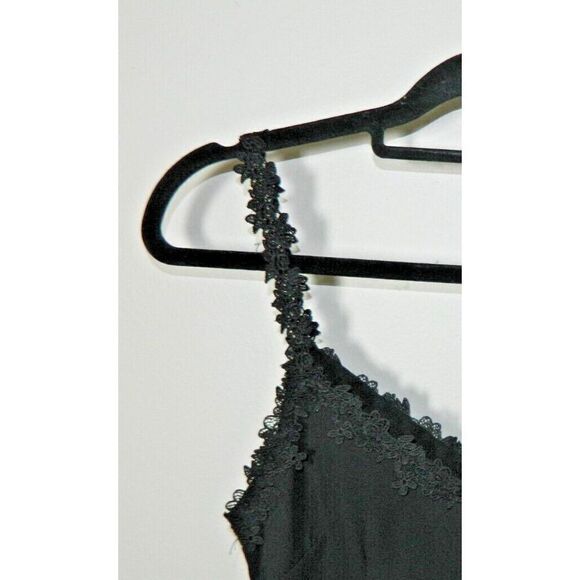 Superdown‎  Dress Size Small Black Lace Eyelet Trim Bleu Side Split - Picture 7 of 11
